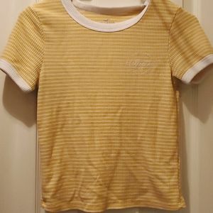Hollister yellow sun tee